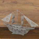 Wire Embroidered Ship Model